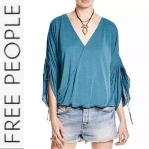 Free People Salt N Peppa Surplice Top Size Medium